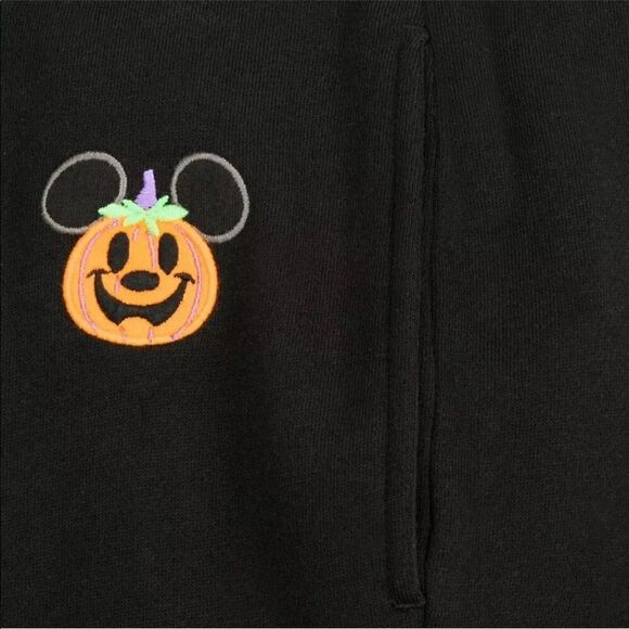DisneyParks Mickey Mouse Pumpkin Halloween Sweatpants Size 1XL NWT - Picture 2 of 14